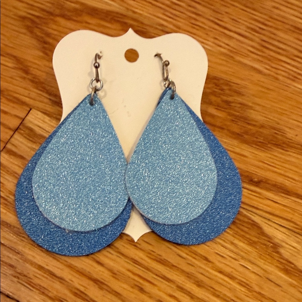 Blue Teardrop Earrings